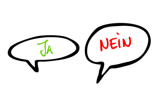 Sprechblase, Ja - Nein