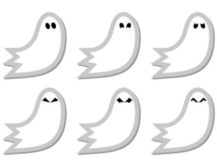 Set of Ghost Stickers