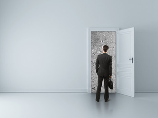 Obraz premium walled door