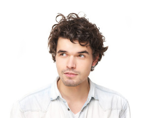 Fototapeta premium Horizontal Portrait of a Handsome Young Man