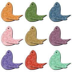 nice scrapbook birds on white