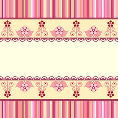 Vintage romantic background. Pink colors. Valentine day