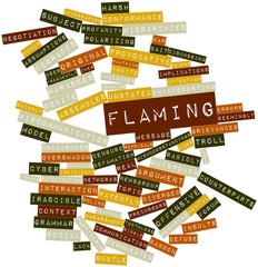 Word cloud for Flaming