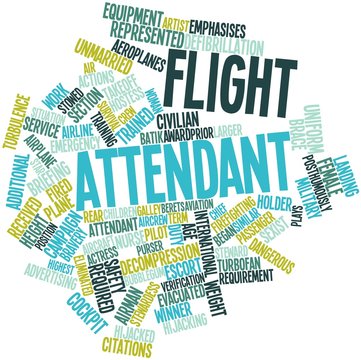 Word cloud for Flight attendant