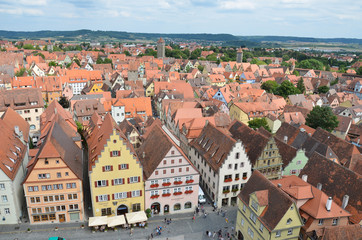 Fototapeta na wymiar Rothenburg ob der Tauber, panoramica 10