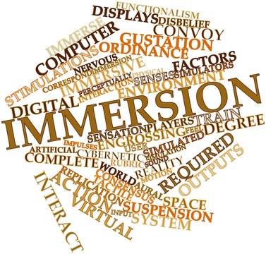 Word cloud for Immersion