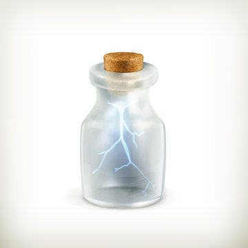 Lightning in a bottle, icon