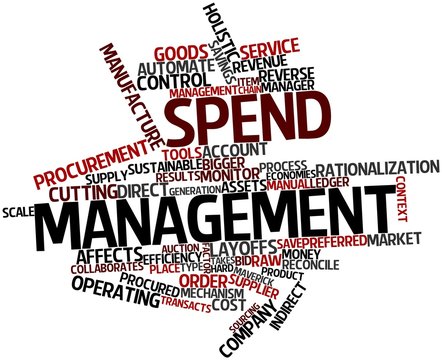 Word cloud for Spend management