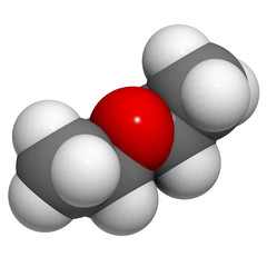 Diethylether (ether, ethoxyethane, Et2O) molecule