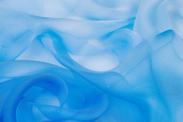 Blue silk