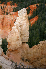 Great spires carved away by erosion in Bryce Canyon National Par