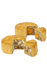 Mooncake isolated over white background