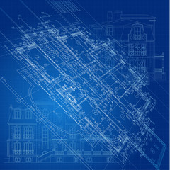 Architectural background. Part of architectural project