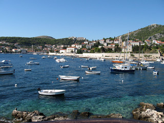 Hvar - Panoramica sul porticciolo