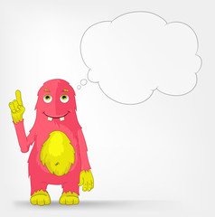 Funny Monster. Idea.
