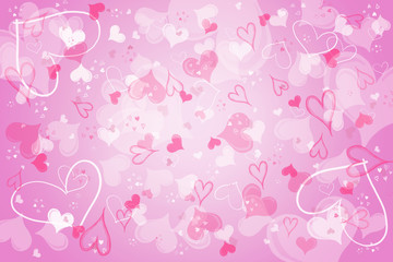 Valentine's background with hearts 