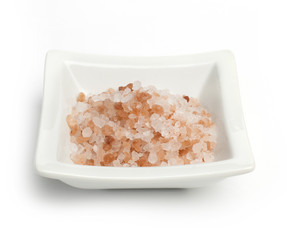 Fototapeta na wymiar Natural gruba sól w misce w