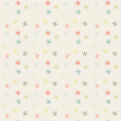 vector illustration of colorful falling flakes pattern - 47322984