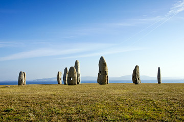 celtic monuments in A Coruna, Spain