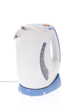 modern electric kettle isolated on white background.