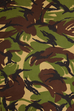 British armed force dpm camouflage fabric texture background