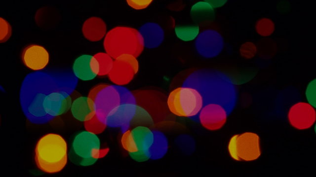 Blurred Holiday Lights Composite