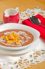 morning breakfast oatmeal and cereals