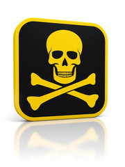 Skull danger icon
