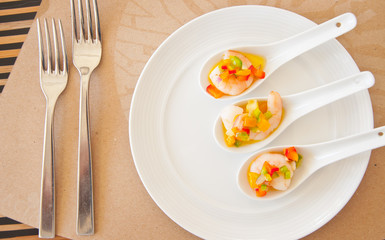 shrimp in mix bell peppers