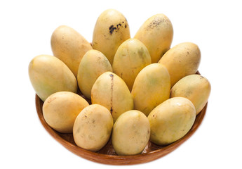 ripe mango in a basket