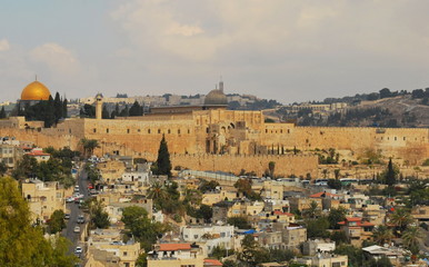 Fototapeta na wymiar Zobacz muzułmańskich dzielnic Jerozolimy