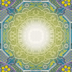 Asiatic pattern a textile silk decorate