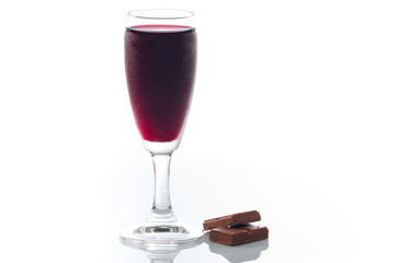 Wine and chocolate