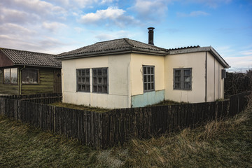 Fototapeta na wymiar Small cottage near the seaside, Denmark