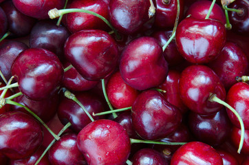 Sweet cherries background