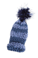 Blaue Strickmütze, wooly hat