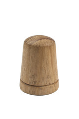 wooden sewing thimble