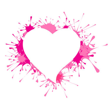 recommend clip art: Heart shape in splashes