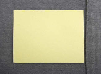 Note with a paper clip