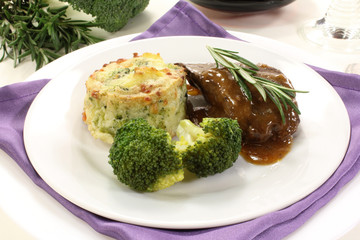 Hirschsteak
