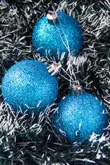Blue balls for Christmas tree