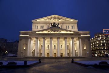 Night Moscow. The Bolshoi theatre