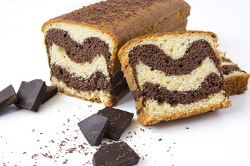 Gâteau marbré au chocolat