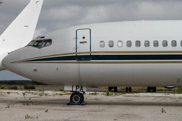 Boeing 727 au parking