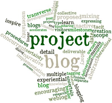 Word cloud for Project blog