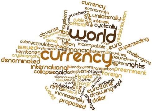 Word cloud for World currency