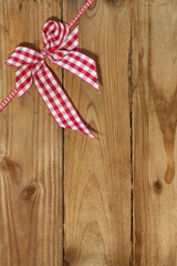Decoration on wooden background