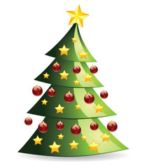 Decorated Christmas tree