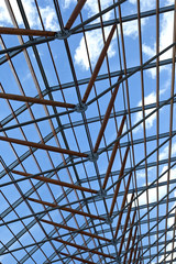 Fototapeta premium Verrière, architecture, intérieur, verre, bâtiment, structure
