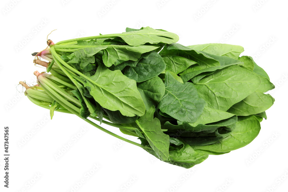 Poster bunches of spinach